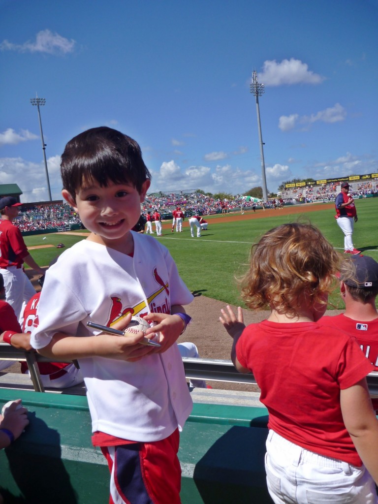 Jupiter, FL Roger Dean Spring Training St. Louis Cardinals kids got a signature • Waterfront ...