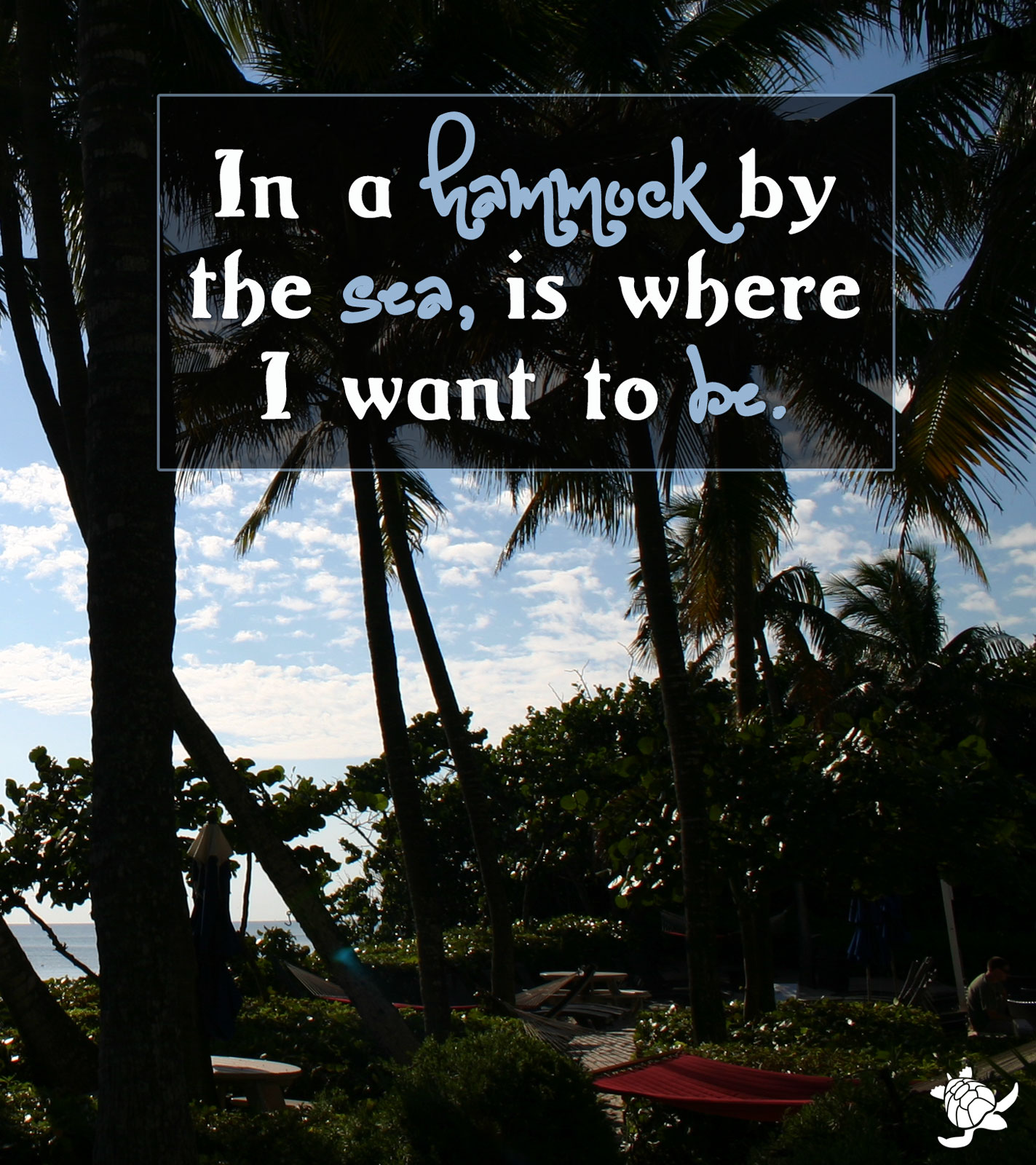 Happiness is laying in a hammock