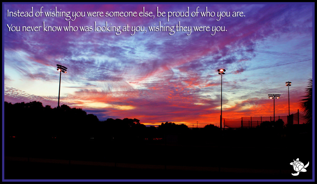 Instead Of Wishing You Were Someone Else