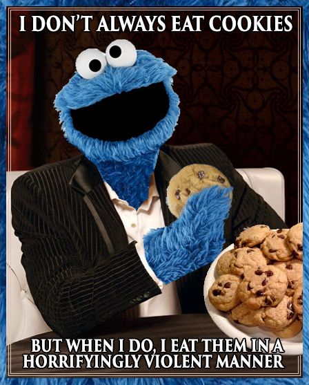 cookie monster dos equis meme