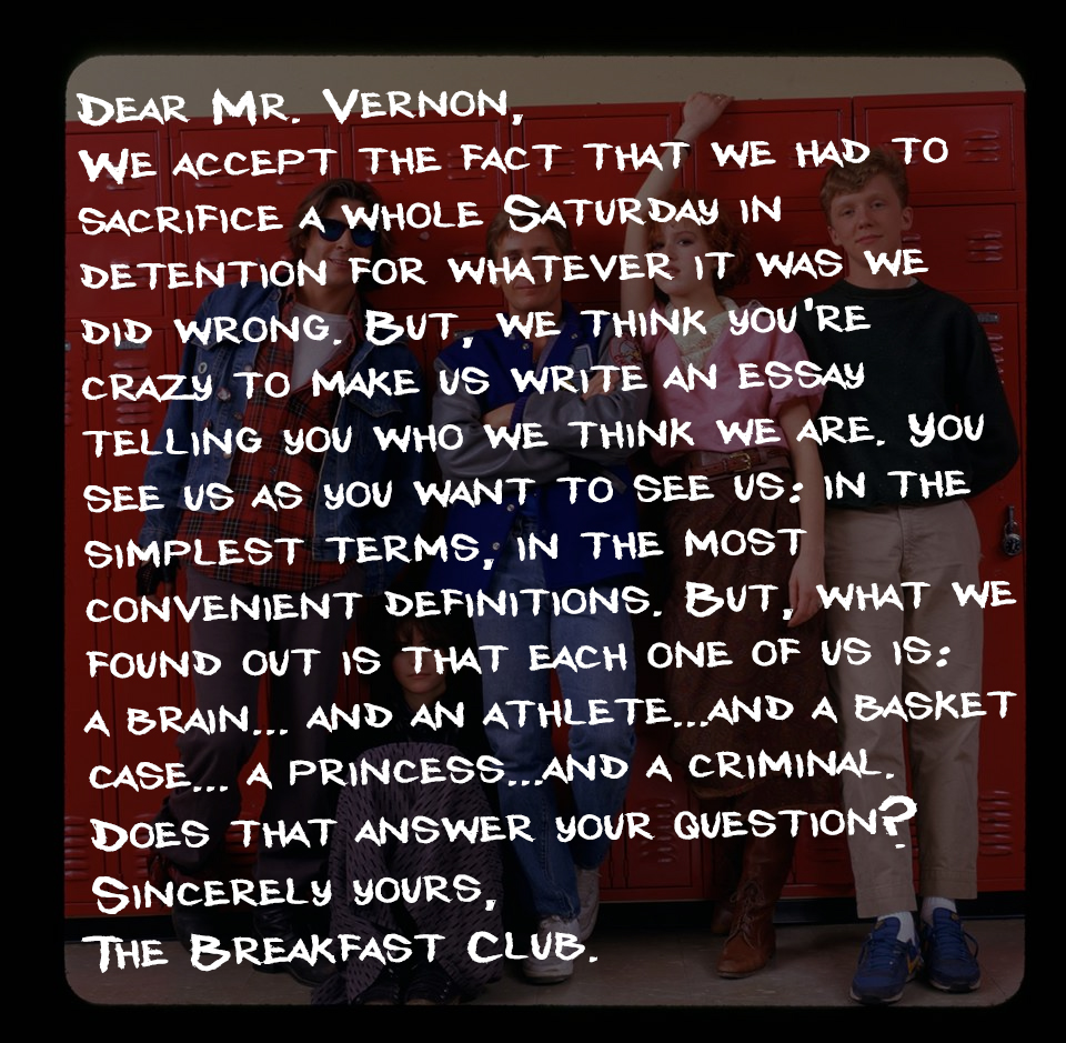 breakfast club essay