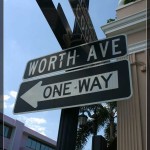 Palm Beach Worth Ave Street Sign
