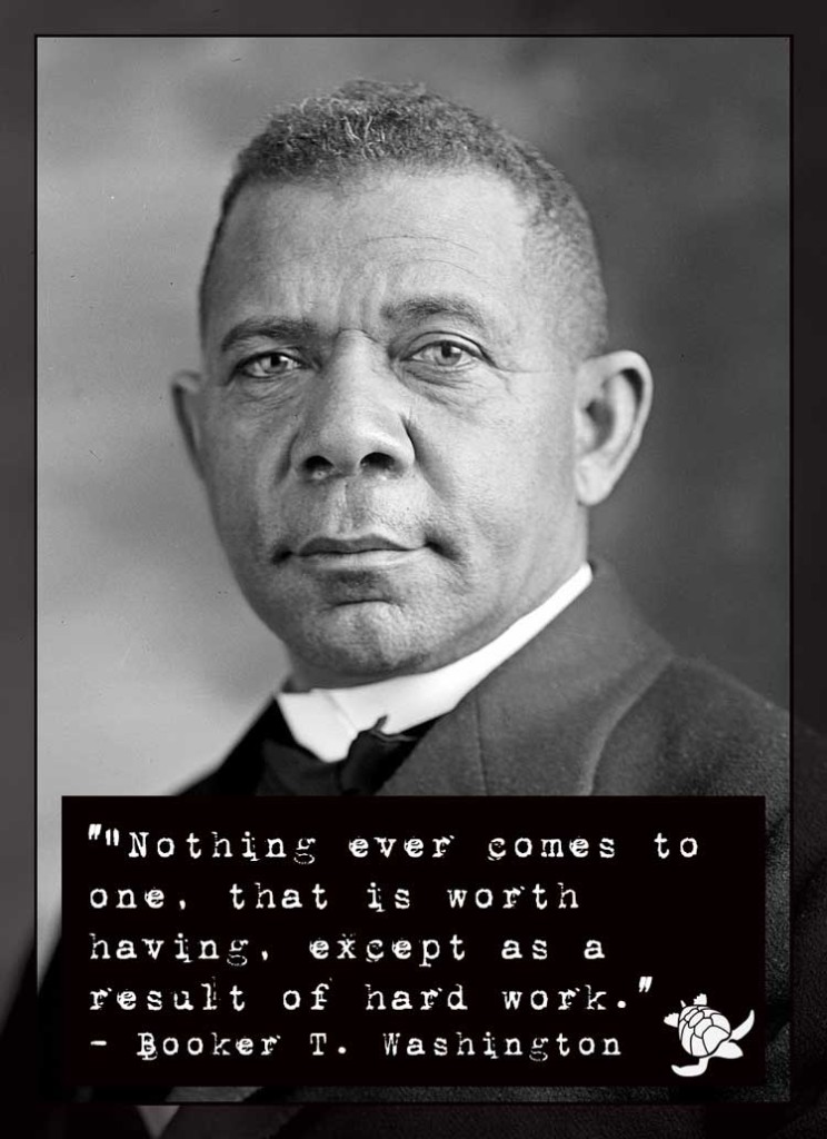 Booker T. Washington Hard Work Quote