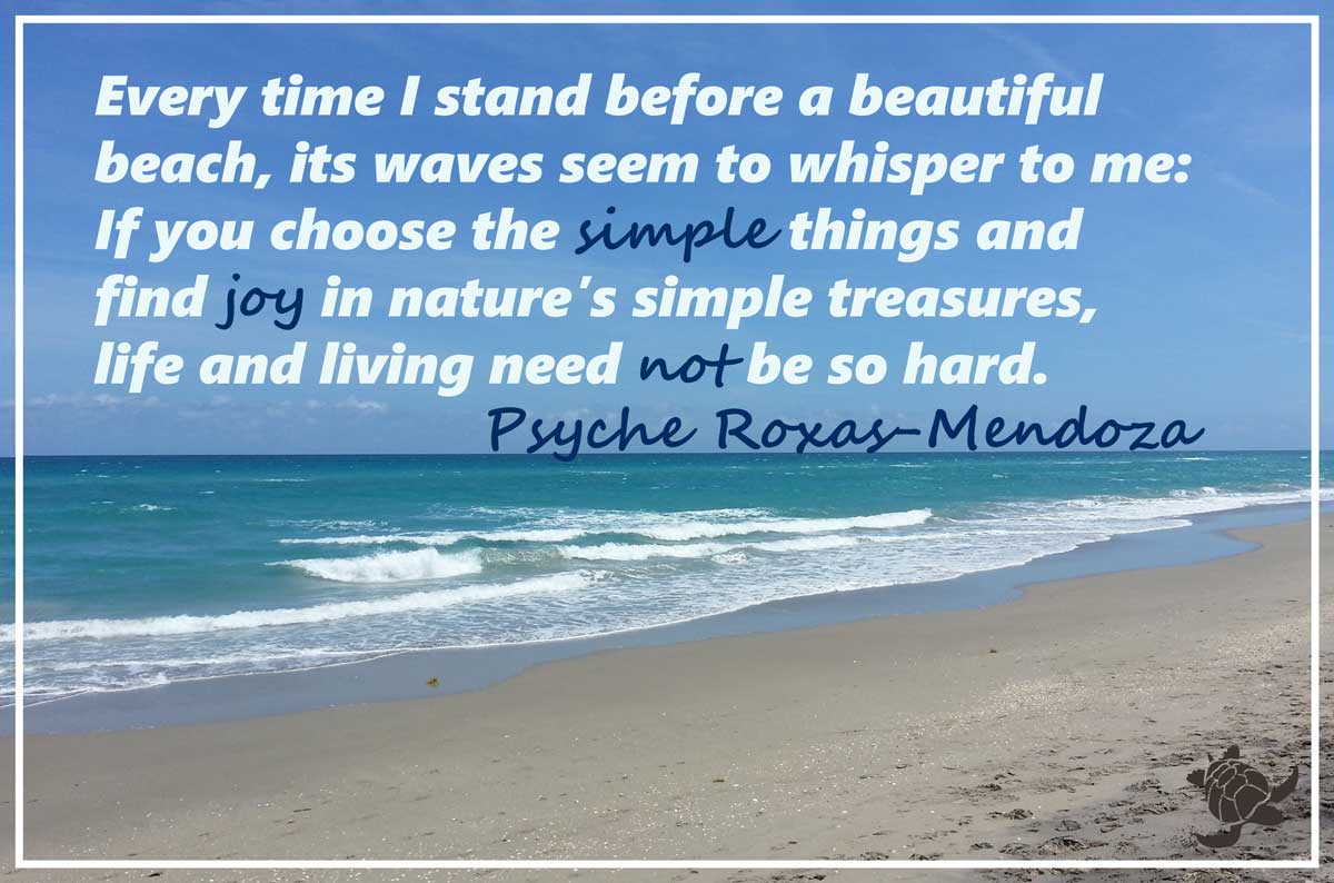 beach zen quote