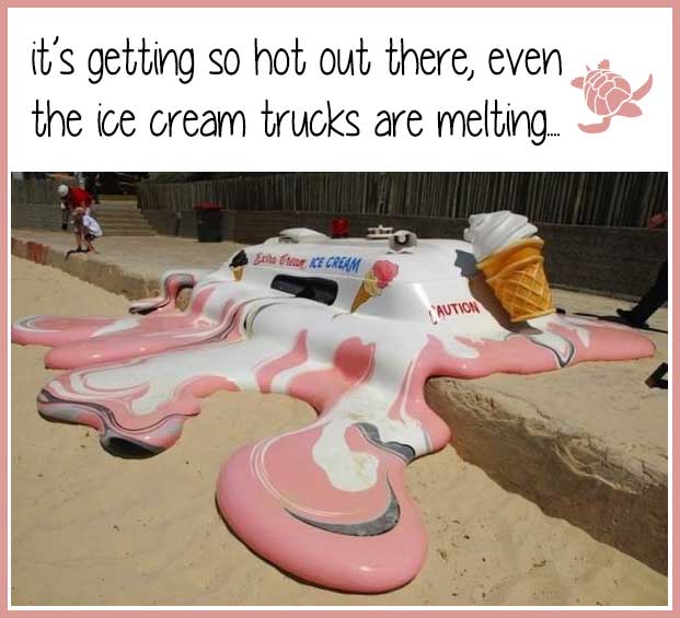 melting ice cream truck 