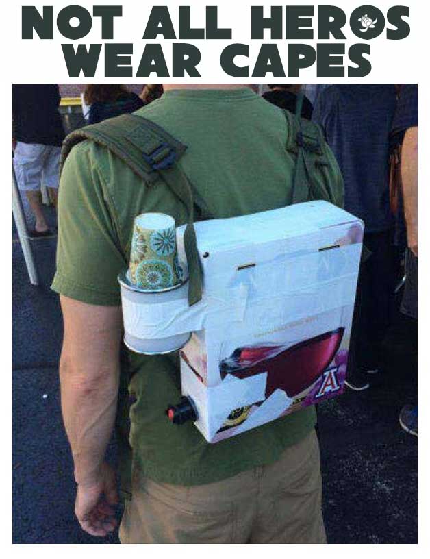 not all heros wear capes